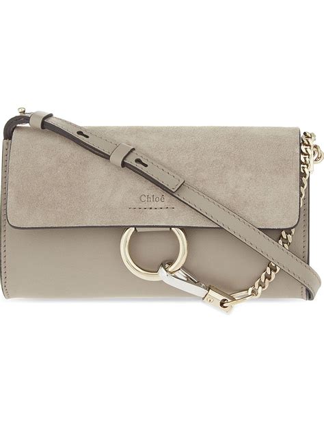 Chloé Faye Leather Clutch 